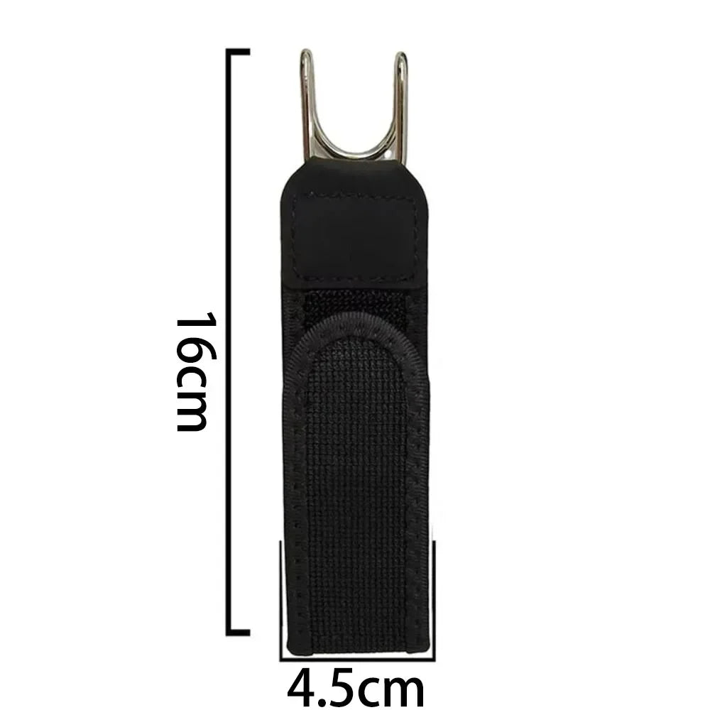 New Unisex Buckleless Belt Hook Velcro Waist Buckle Comfortable Metal Hook Adjustable Elastic Waist Belt